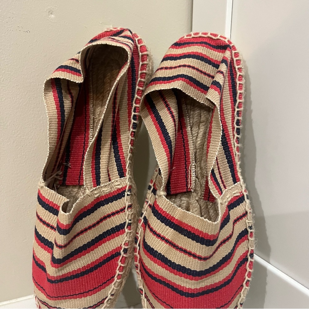 Batona, Striped Espadrilles in Red and Beige, size 39 - Picture 9 of 10